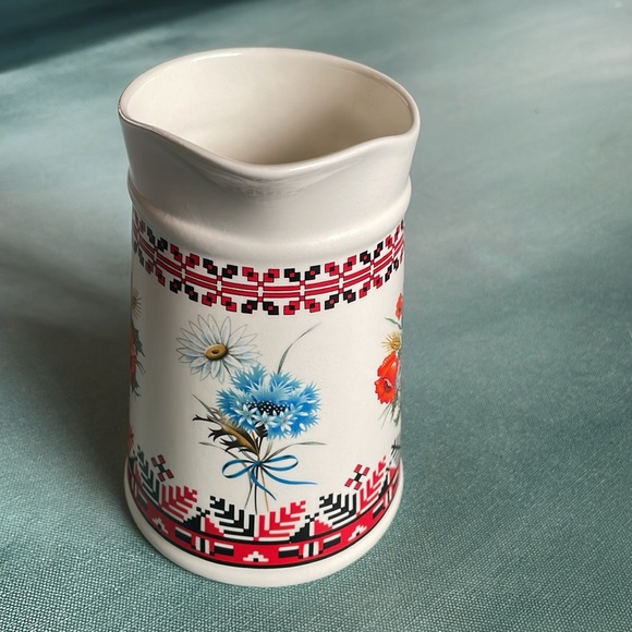 Ukrainian Floral Pitcher - Picture 2 of 7
